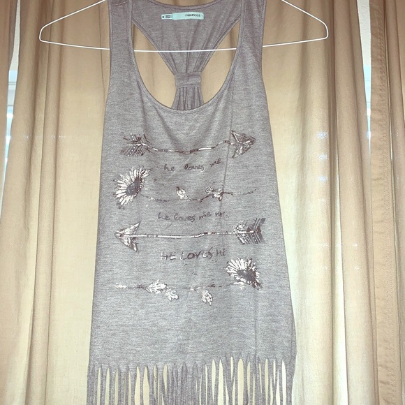 Fringe “He Loves Me” Tank - Picture 1 of 4